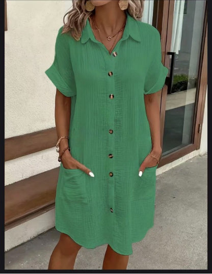 Robe Chemise Femme Chic et Décontractée