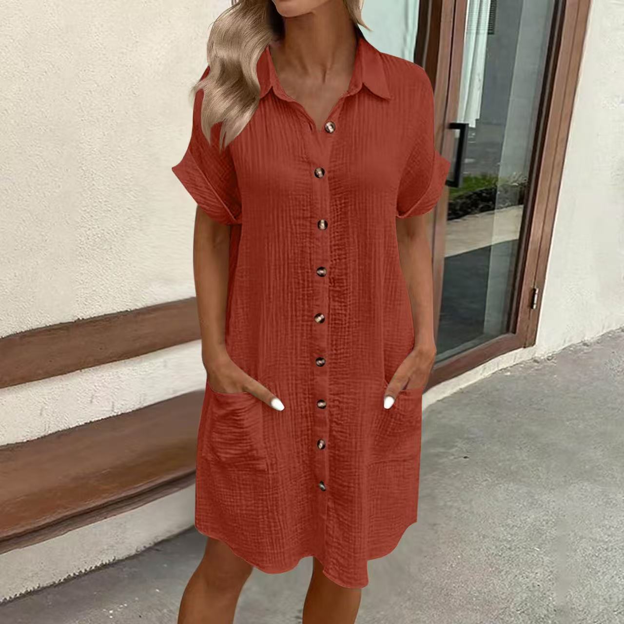 Robe Chemise Femme Chic et Décontractée