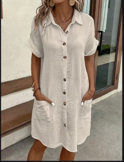Robe Chemise Femme Chic et Décontractée