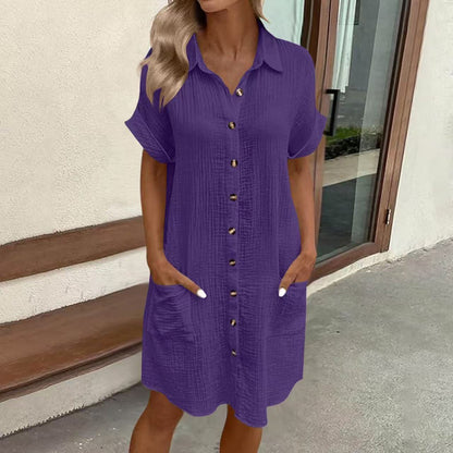 Robe Chemise Femme Chic et Décontractée